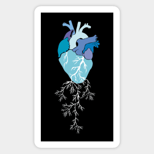 Blue heart v2 Sticker